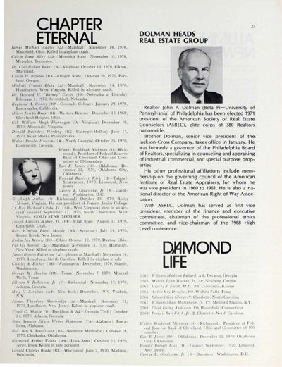 Chapter Eternal, March 1971